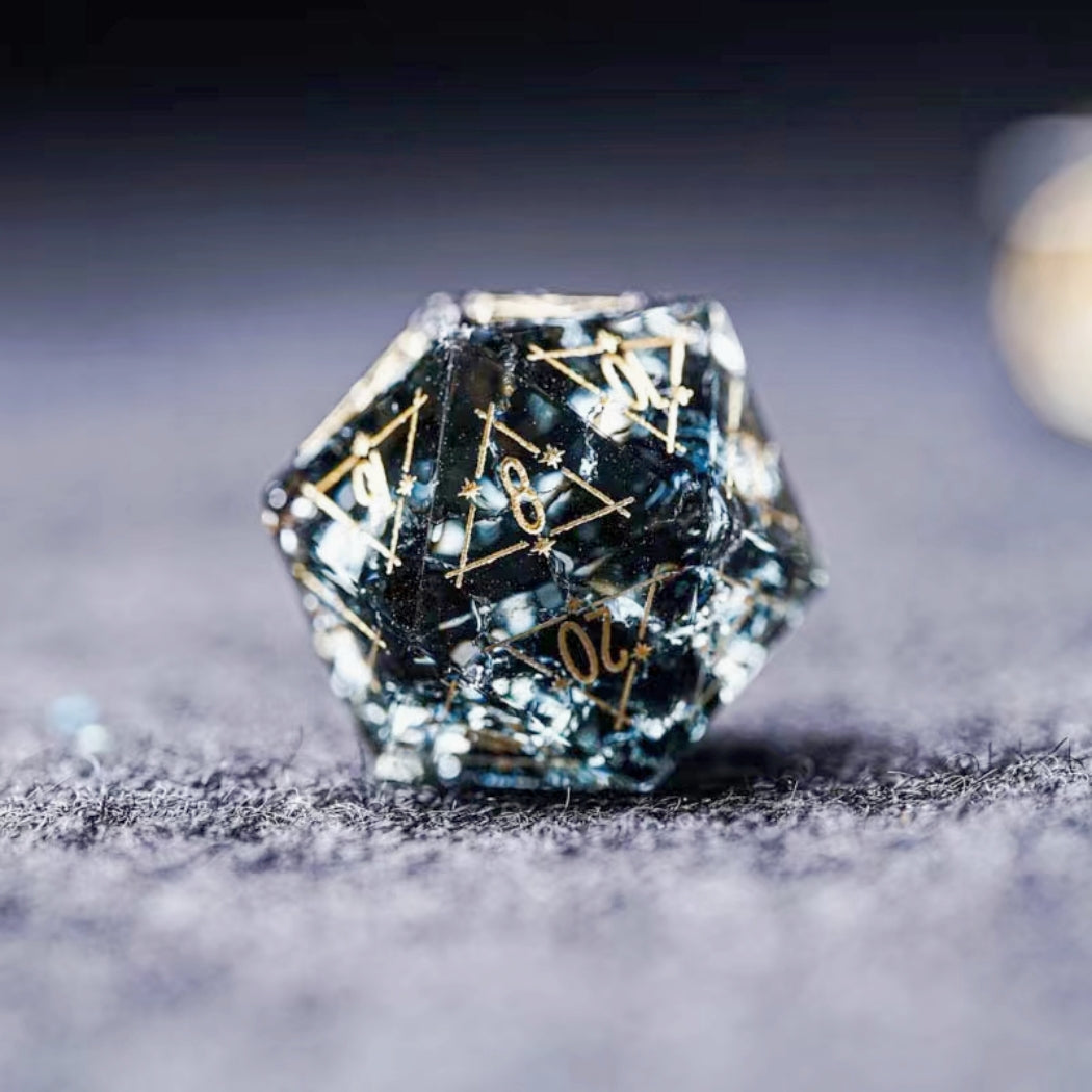 Gemstone DnD dice set, Luxury with attractive designs