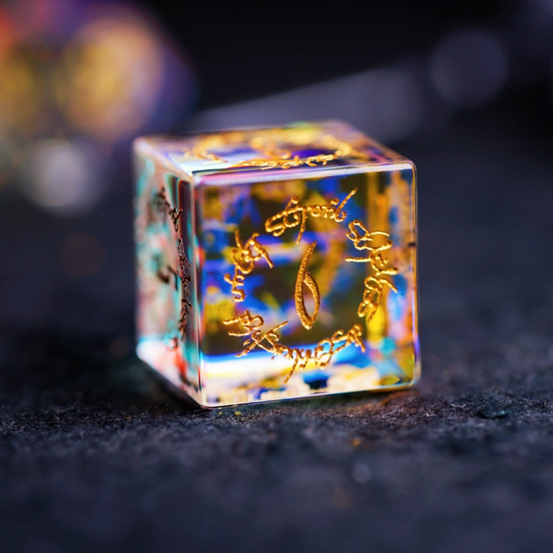 Shinning Crystal DnD dice set, Luxury with attractive designs