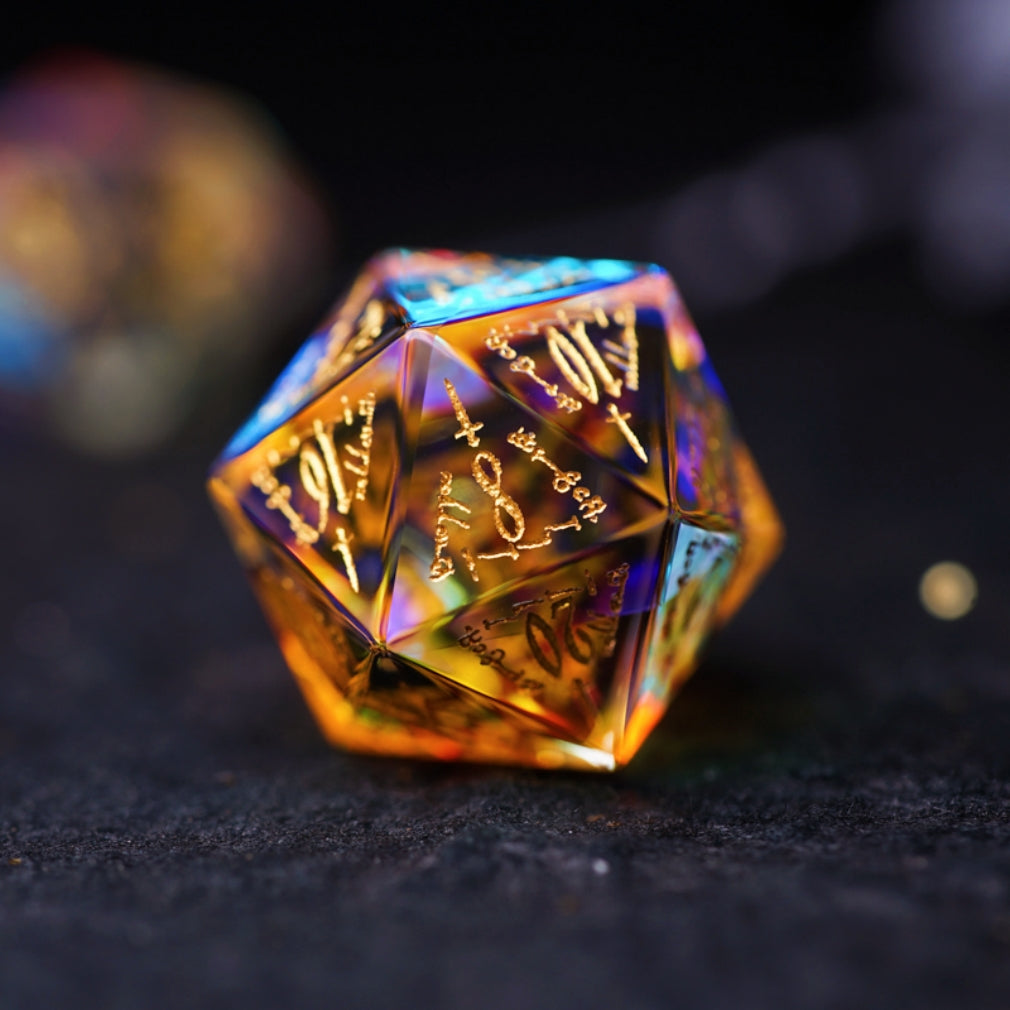 Shinning Crystal DnD dice set, Luxury with attractive designs