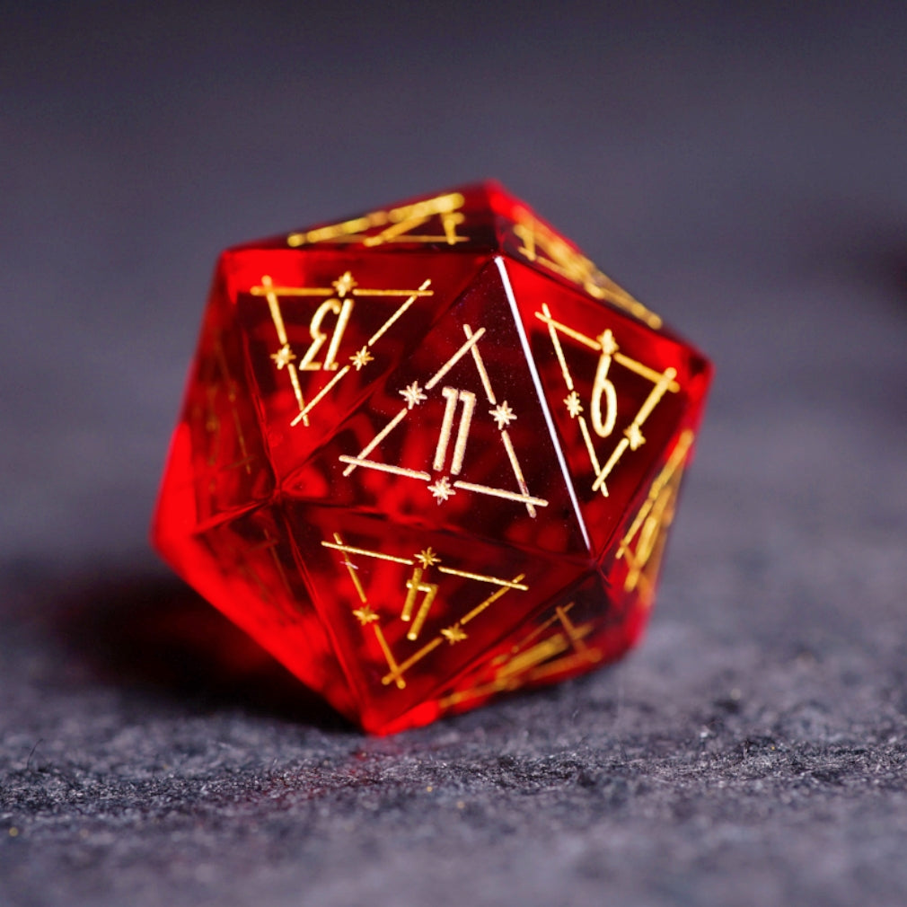 Garnet DnD dice set, Luxury with attractive designs