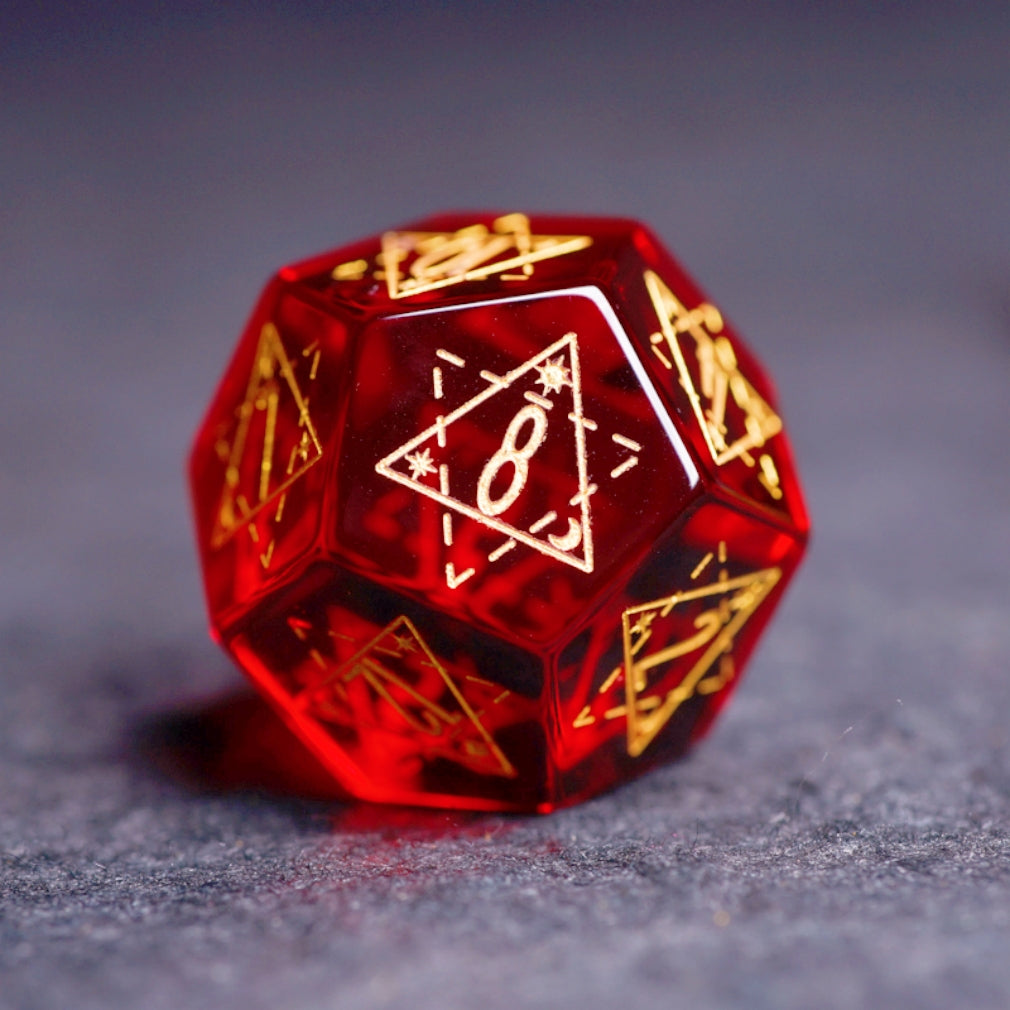 Garnet DnD dice set, Luxury with attractive designs