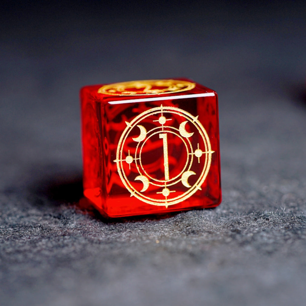 Garnet DnD dice set, Luxury with attractive designs