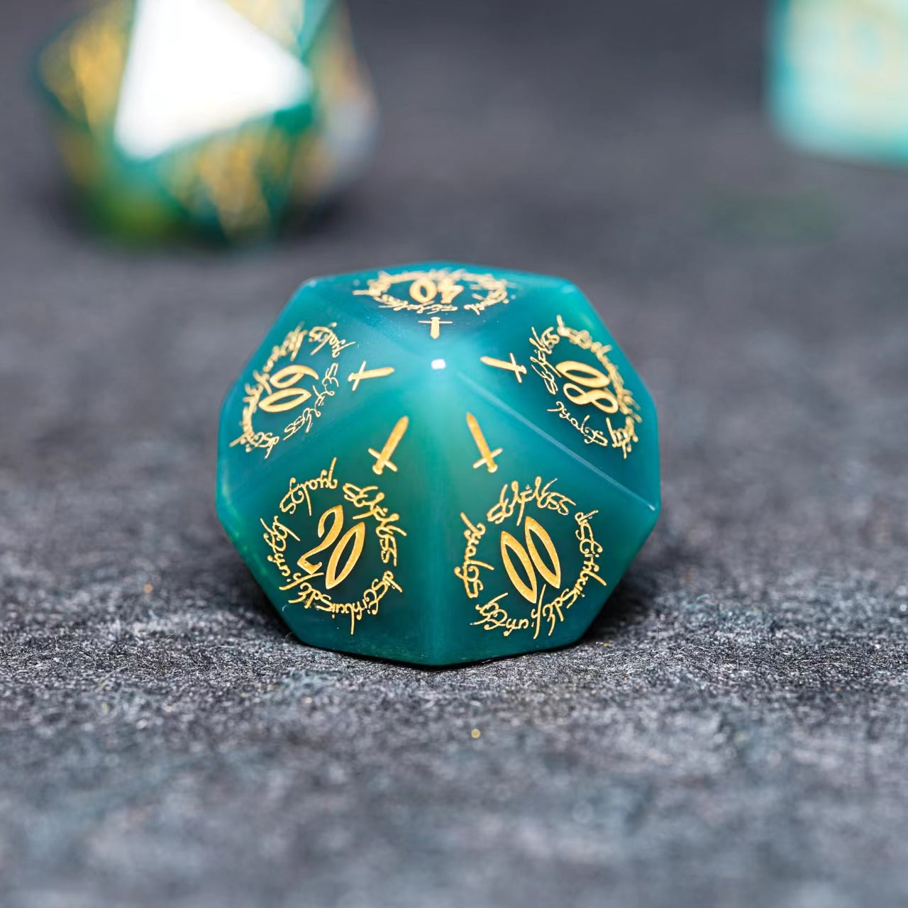 Jade stone l DnD dice set, Luxury with attractive designs (Copy)