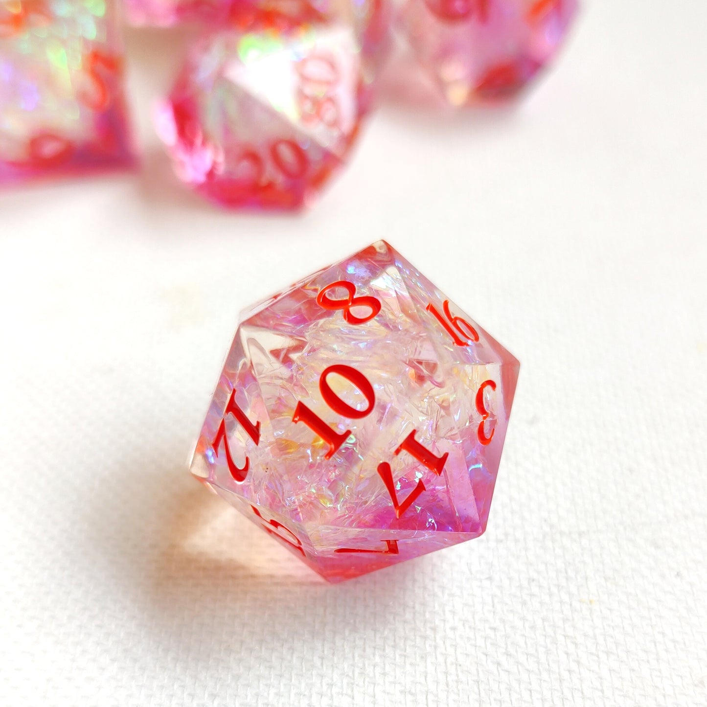 Pink Dnd Dice set