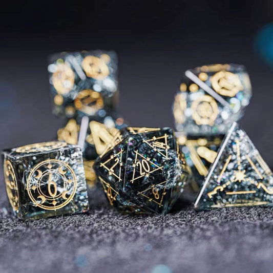 Gemstone DnD dice set, Luxury with attractive designs