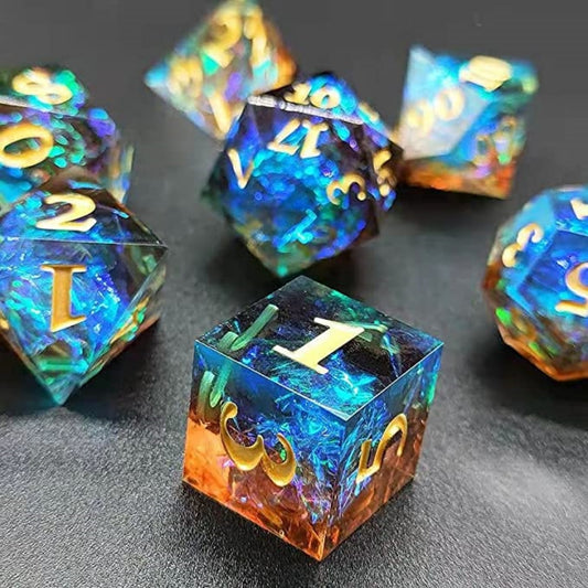 Blue Dnd Dice set