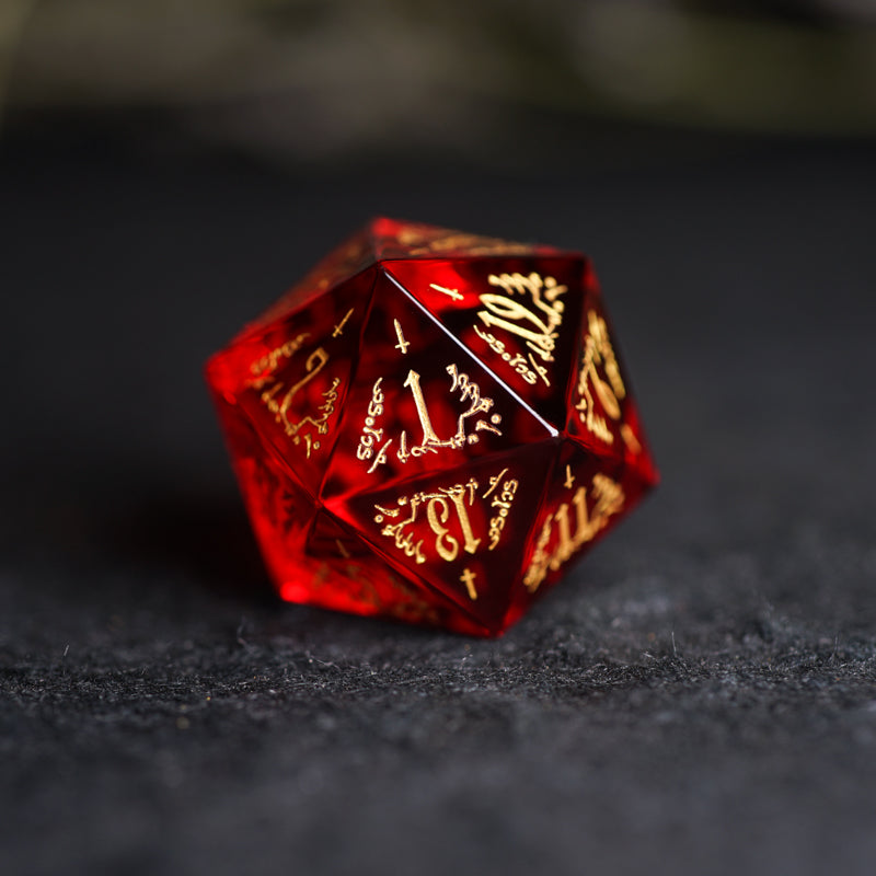 Garnet DnD dice set, Luxury with attractive designs