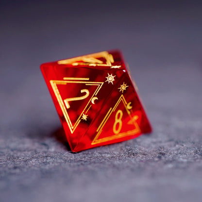 Garnet DnD dice set, Luxury with attractive designs