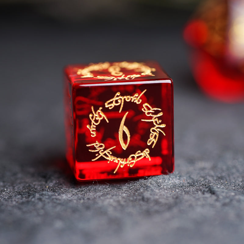 Garnet DnD dice set, Luxury with attractive designs