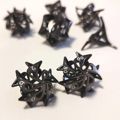 Hollow Metal D&D dice set, Unique Design