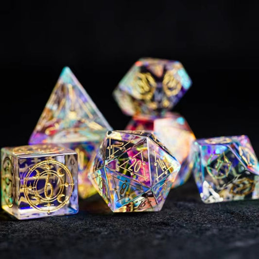 Gemstone DnD dice set, Luxury with attractive designs