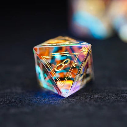 Gemstone DnD dice set, Luxury with attractive designs