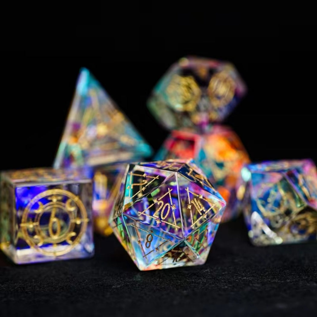 Gemstone DnD dice set, Luxury with attractive designs