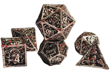 Hollow Metal D&D dice set, Prinsoned Vampire Design